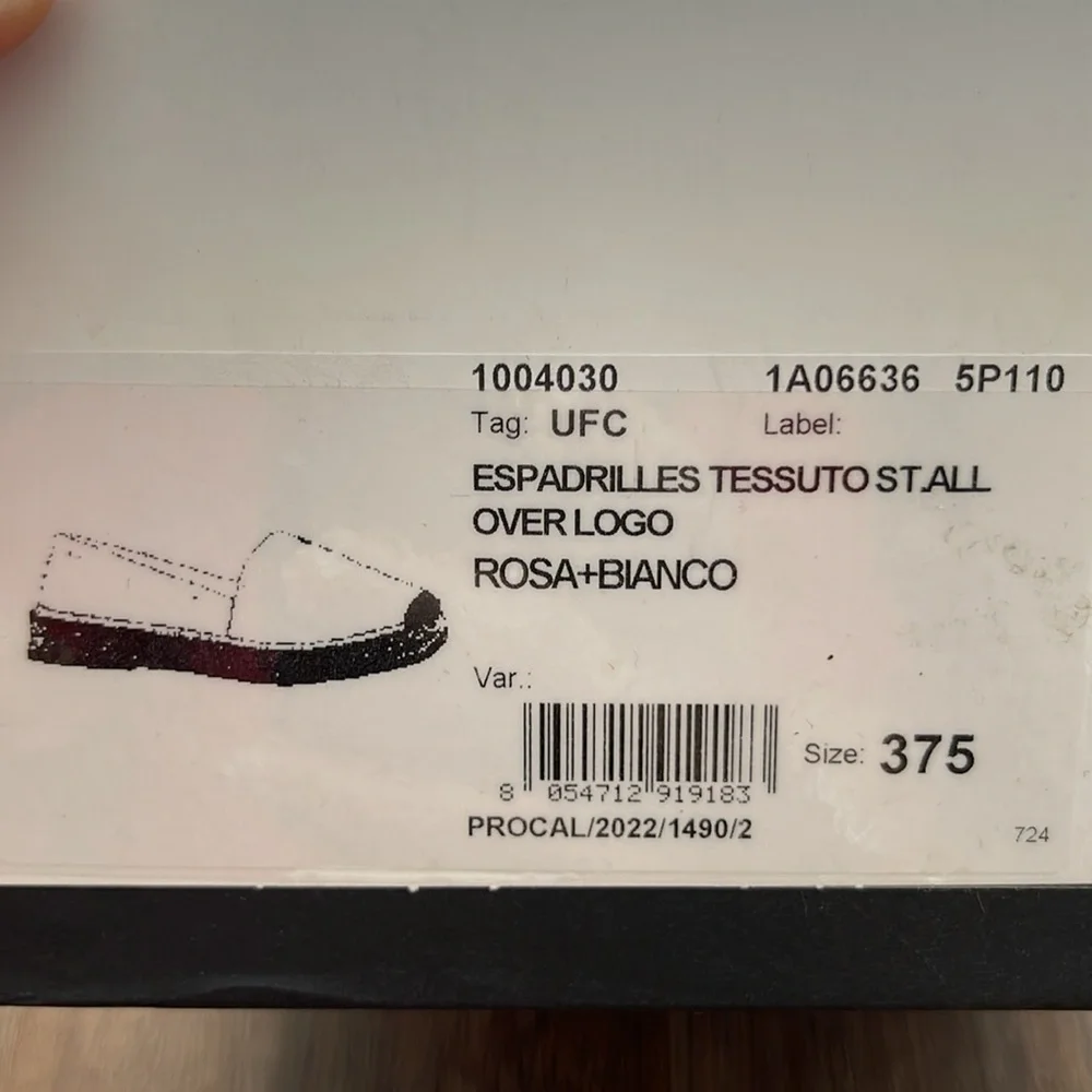 Versace Allover Logo espadrilles 7.5